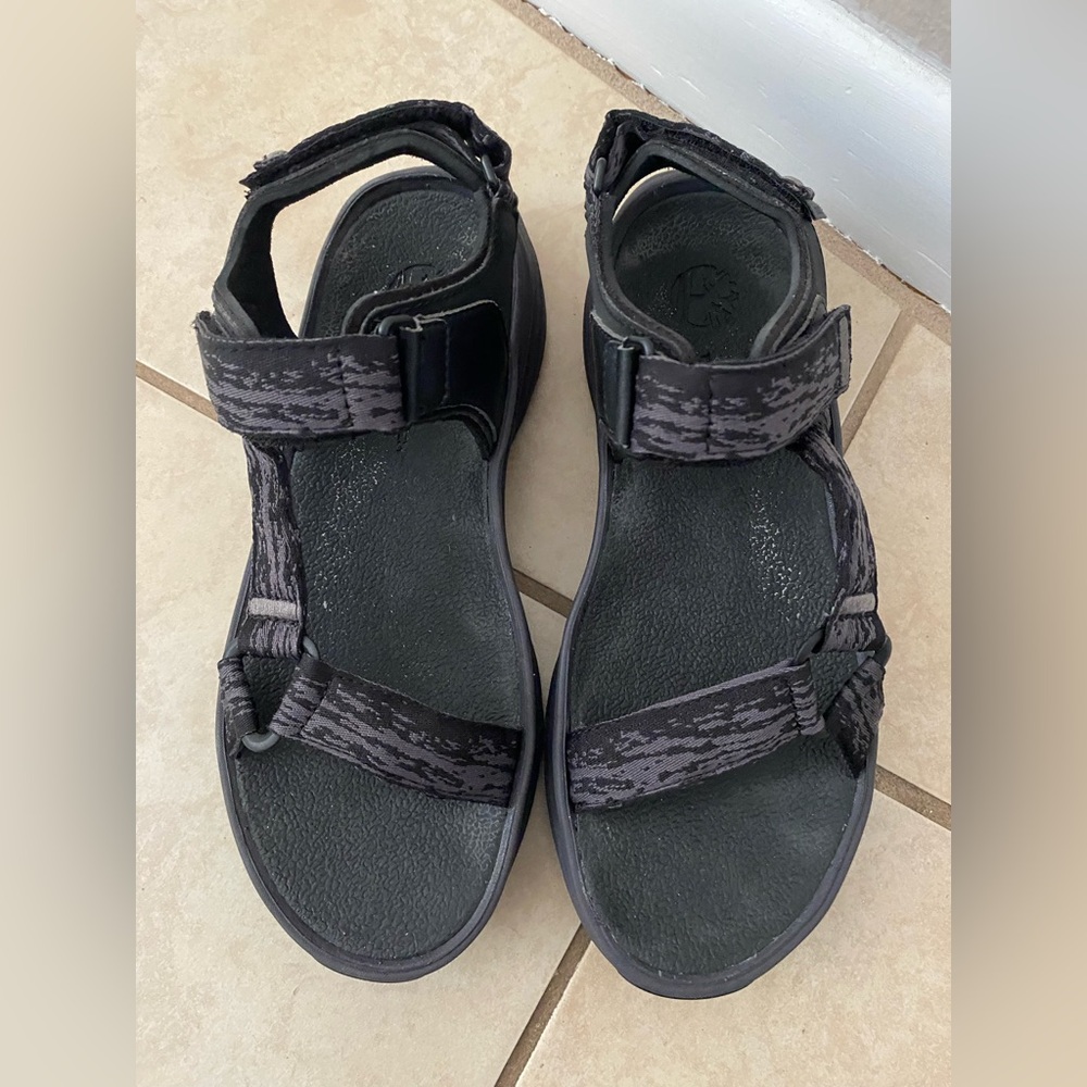 Timberland Black and Gray Outdoor Sport Sandals